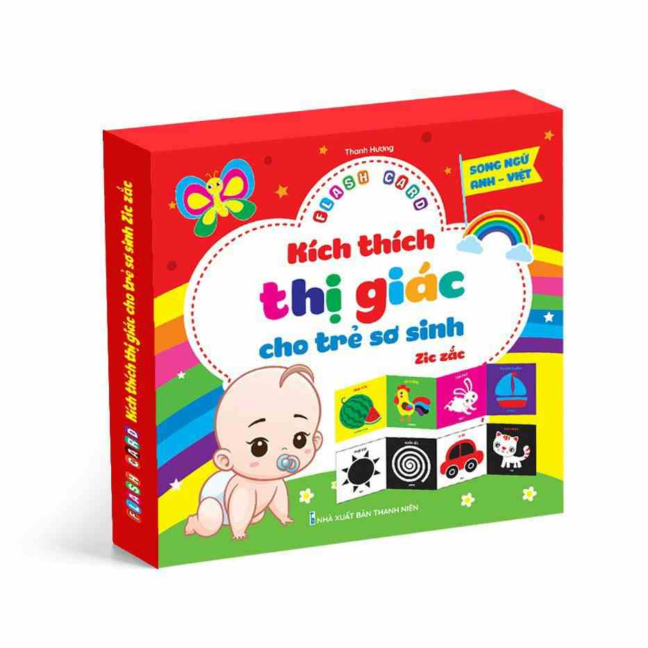 [Mã BMLTB35 giảm đến 35K đơn 99K] Sách - Flash Card Kích Thích Thị Giác - Zic Zắc (4 Tấm)