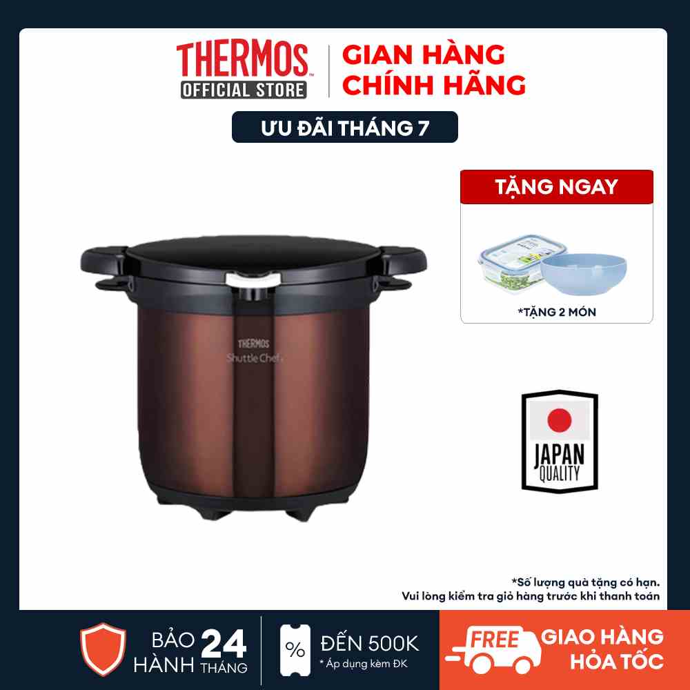 Nồi ủ Thermos số 1 Nhật Bản, KBG-4500-CBW 4.5L màu nâu, hàng chính hãng, bảo hành 24 tháng.