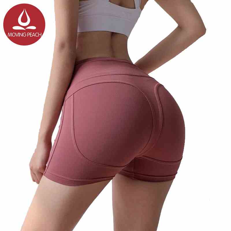 MOVING PEACH Quần short đùi Skinny lưng cao thể thao Yoga dành cho nữ CPK