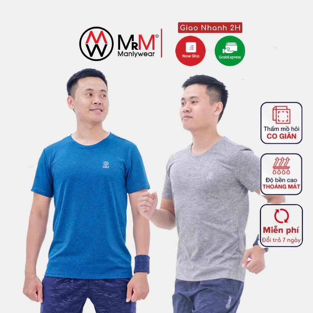 Combo 2 Áo thun thể thao nam MRM Active Pro thấm hút mồ hôi tốt co dãn thoải mái vận động