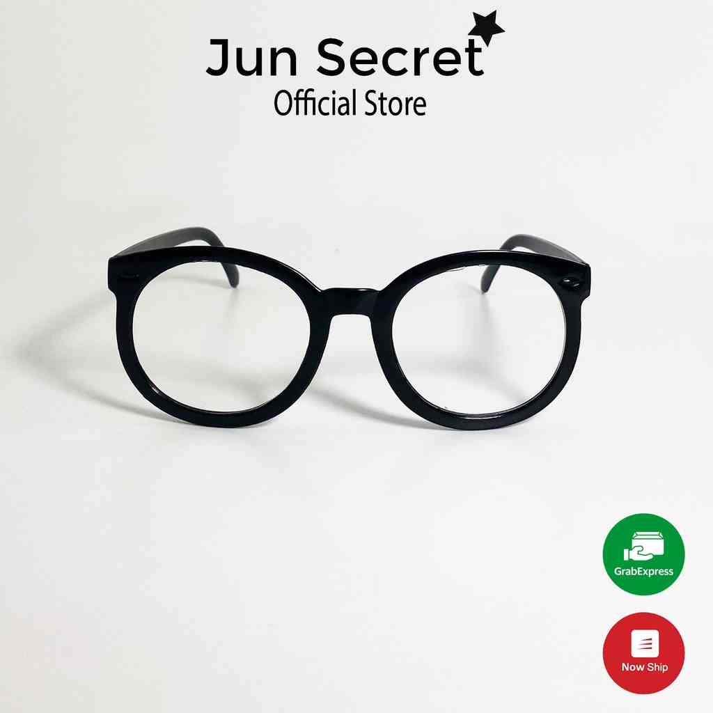 Gọng kính cận nam nữ Jun Secret chất liệu nhựa cao cấp, kiểu kình hình tròn đơn giản thời trang JS90A08