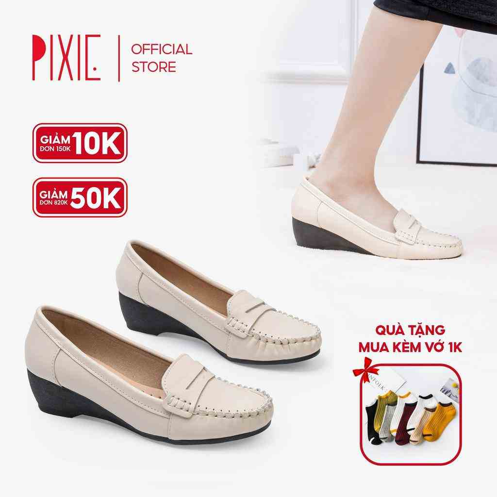 Giày Mọi Đế Xuồng 5cm Da Thật X997 Pixie