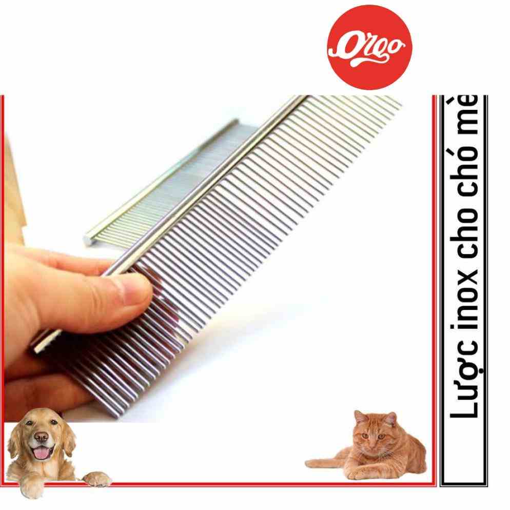 [Mã BMLTB35 giảm đến 35K đơn 99K] Orgo- Lược chải lông chó mèo bằng inox không gỉ