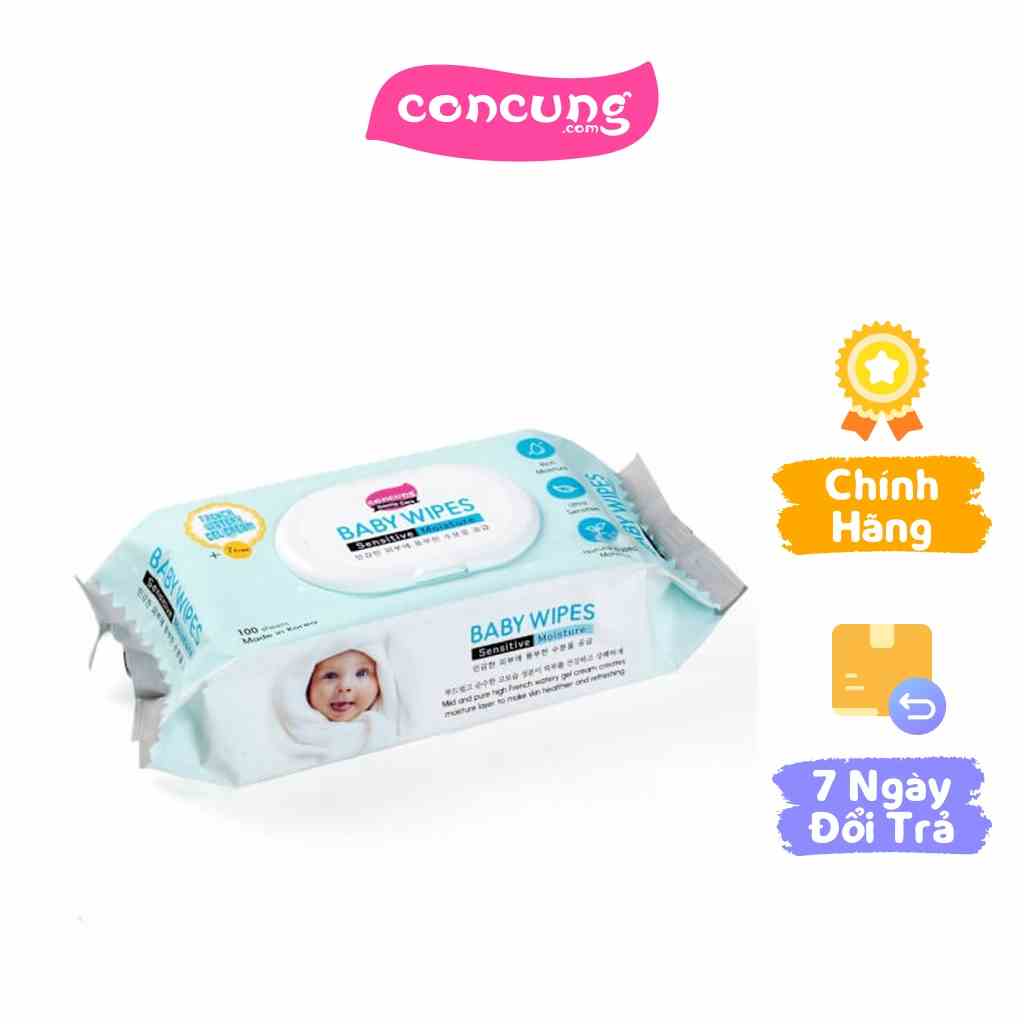 Khăn ướt ConCung Gentle Care Hàn Quốc cho da nhạy cảm (100 tờ) - Xanh