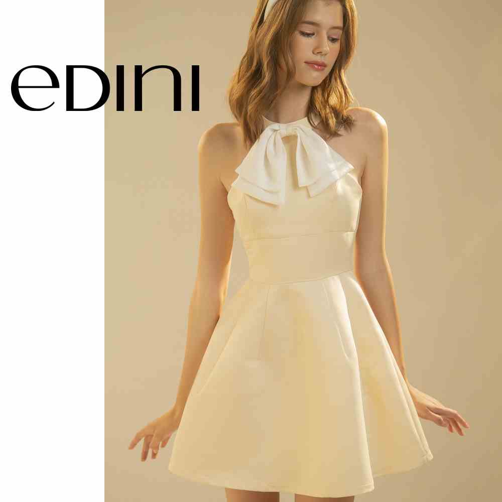 Đầm Sát Nách Phối Nơ - EDINI - D1545