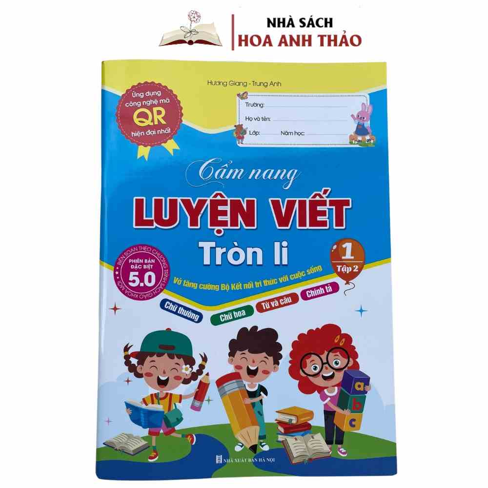 Sách - Cẩm Nang Luyện Viết Tròn Li Phiên Bản 5.0, Vở Tập Viết Chữ Thường Chữ Hoa Cỡ Nhỏ Theo Nhóm Bộ Kết Nối Tri Thức