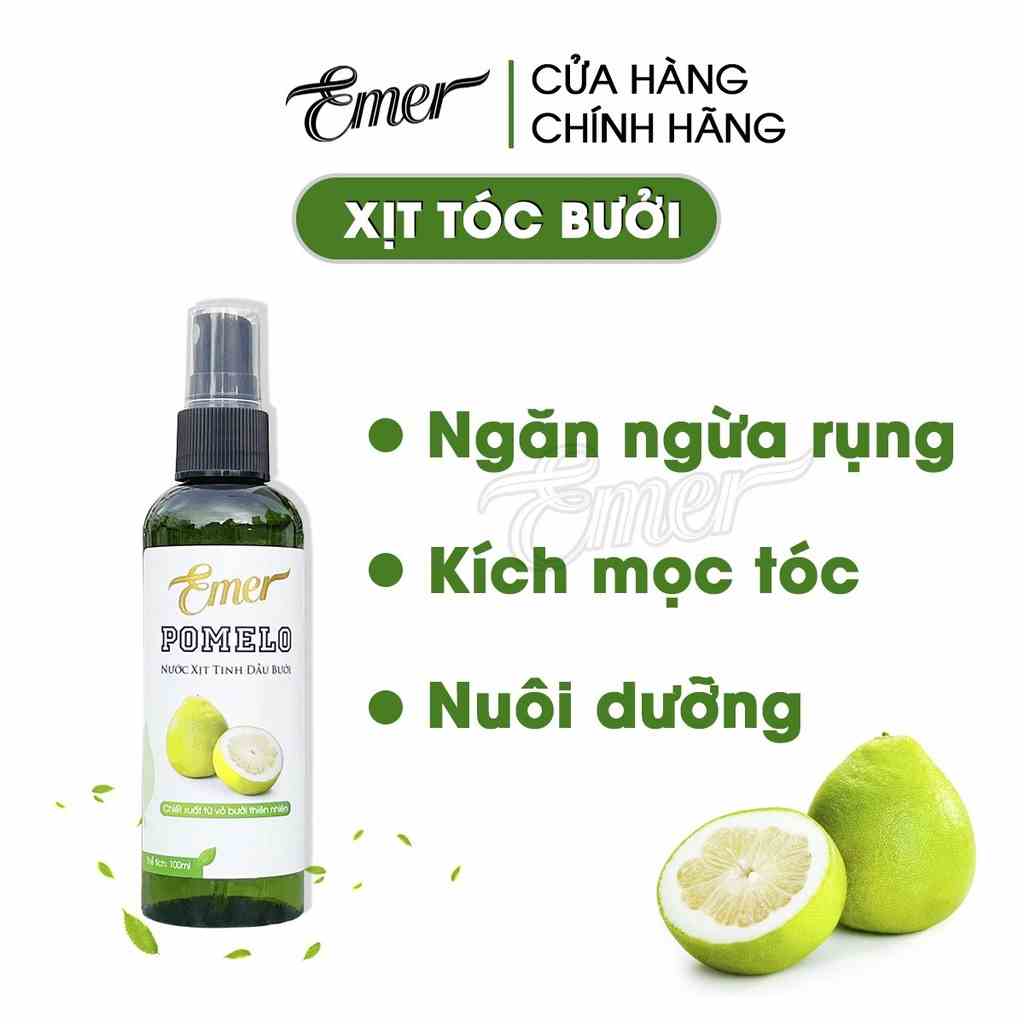 Dưỡng tóc tinh dầu bưởi xịt mọc tóc pomelo Emer Garin 100ml ngăn rụng tóc kích mọc tóc nhanh dưỡng tóc chắc khỏe