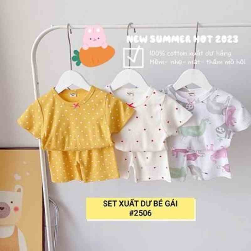 Set 3 bộ đồ thun hoạ tiết cho bé trai MINTSCLOSET Mints Closet borip tay ngắn 1 2 3 4 5 tuổi - DB8074