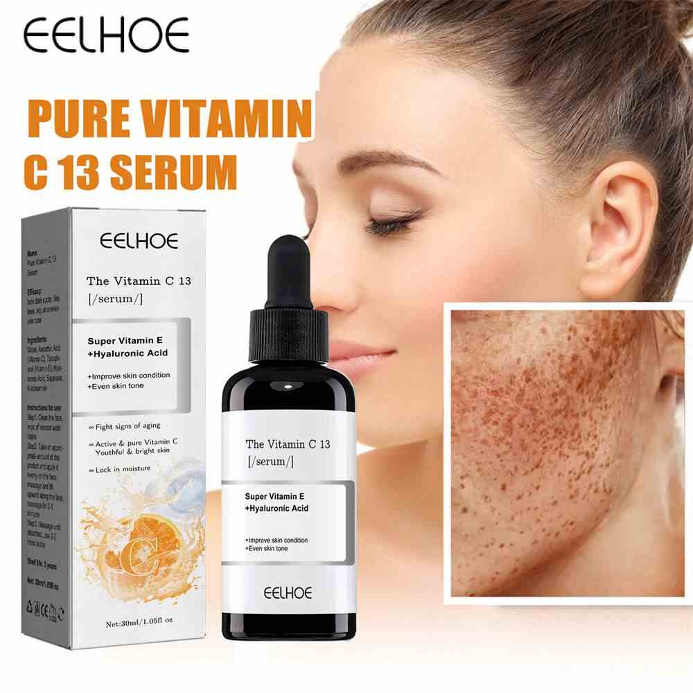 Tinh chất vitamin C axit hyaluronic EELHOE chống lão hóa giữ ẩm nuôi dưỡng sâu chống nếp nhăn cho da mặt