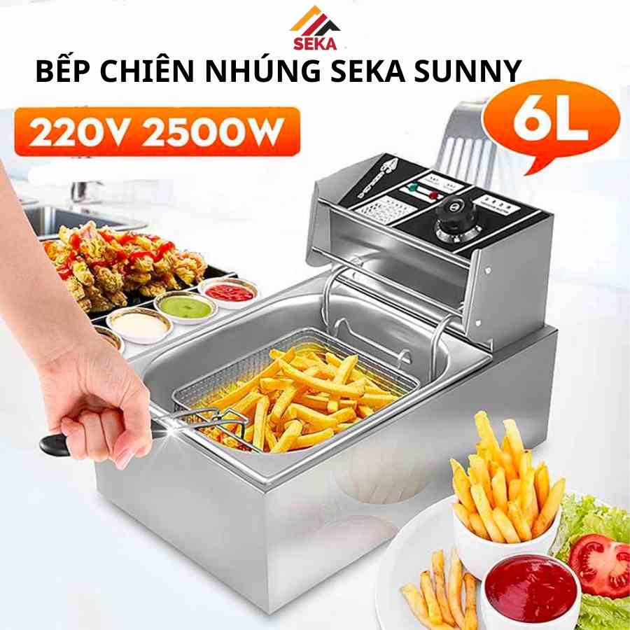 Bếp chiên, nồi chiên nhúng Sunny 6L, 12L - Bảo hành 12 tháng