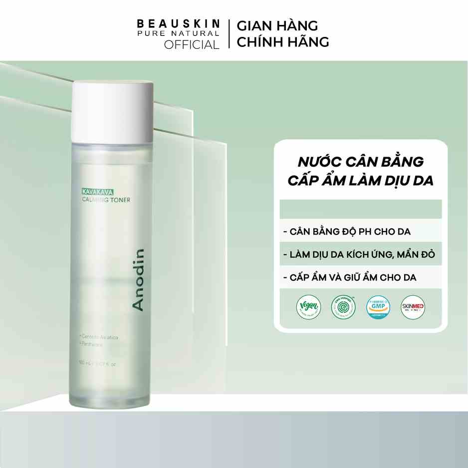 Nước cân bằng làm d.ịu và cấp ẩm sâu Anodin KavaKava Caliming Toner 150ml - Hàn Quốc Chính Hãng