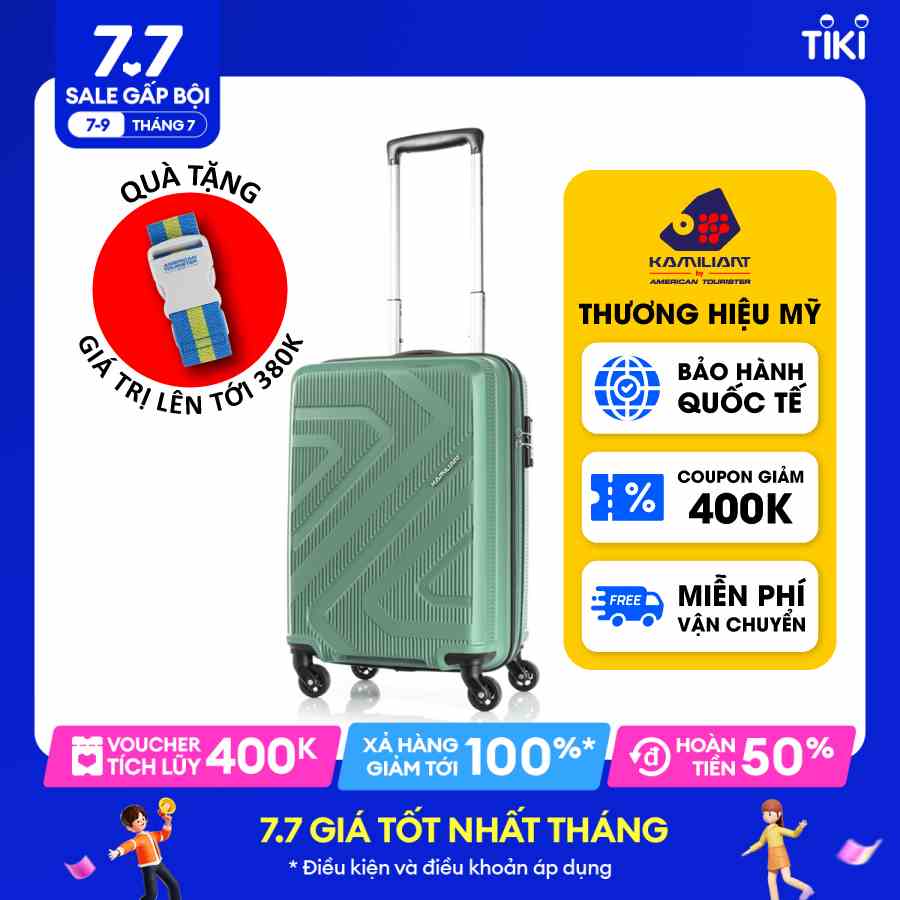 Vali kéo Kiza KAMILIANT size Đại 30inch/79cm- MỸ: Khóa số TSA , tiêu chuẩn Hoa Kỳ,Tay cầm chắc chắn,bánh xe 360°