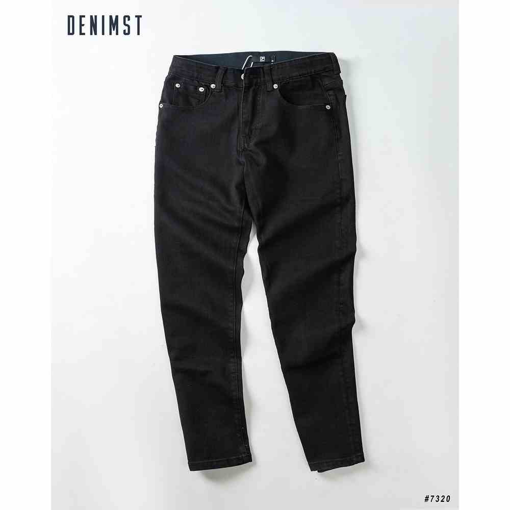 Quần Jeans Nam Xám Đen Đậm Cao Cấp DENIMST 7320 Dáng Ôm Vừa Carrot Fit