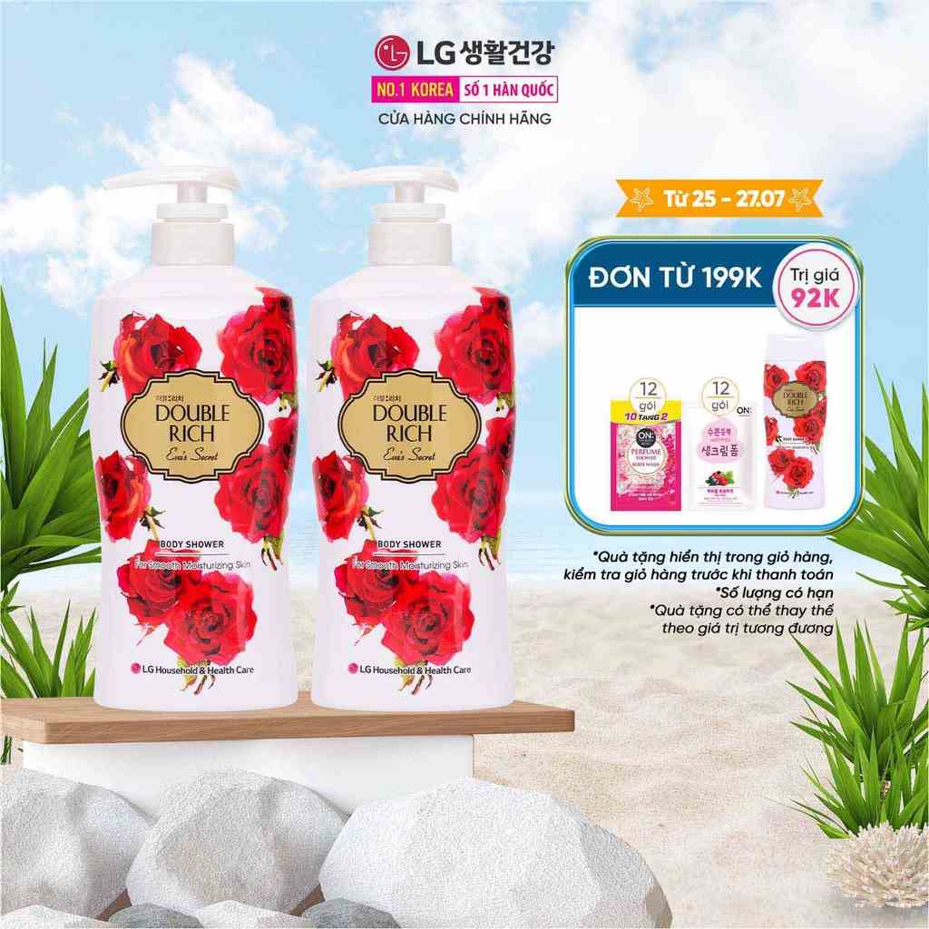 Combo 2 Sữa tắm Double Rich hương hoa chiết xuất từ thiên nhiên - Eva Secret