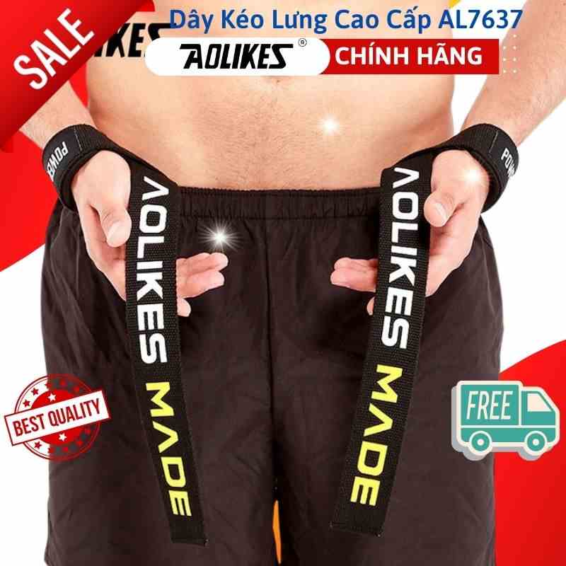 Dây Kéo Lưng Lifting Straps Hỗ Trợ Các Bài Tập Kéo Khi Thể Hình, Tập Gym AOLIKES (1 Đôi)