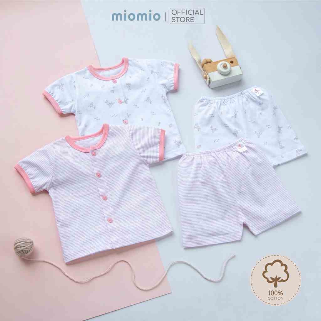 [Mã BMLT35 giảm đến 35K đơn 99K] Combo 2 Bộ Quần Áo Cộc Sơ Sinh MIOMIO Cho Bé Trai, Bé Gái (Từ 0 - 24 Tháng), Vải Cotton