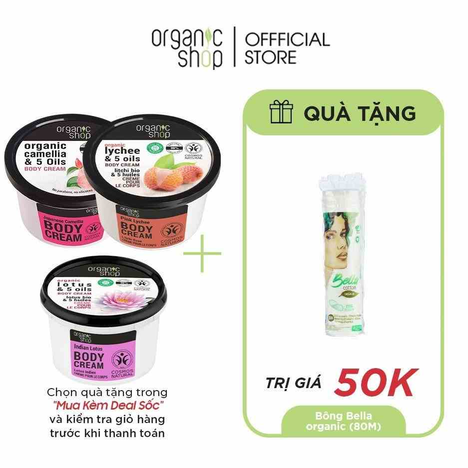 [Mã BMLTB35 giảm đến 35K đơn 99K] Kem Dưỡng Body Dưỡng Ấm Sáng Mịn Da ORGANIC SHOP Body Cream 250ml