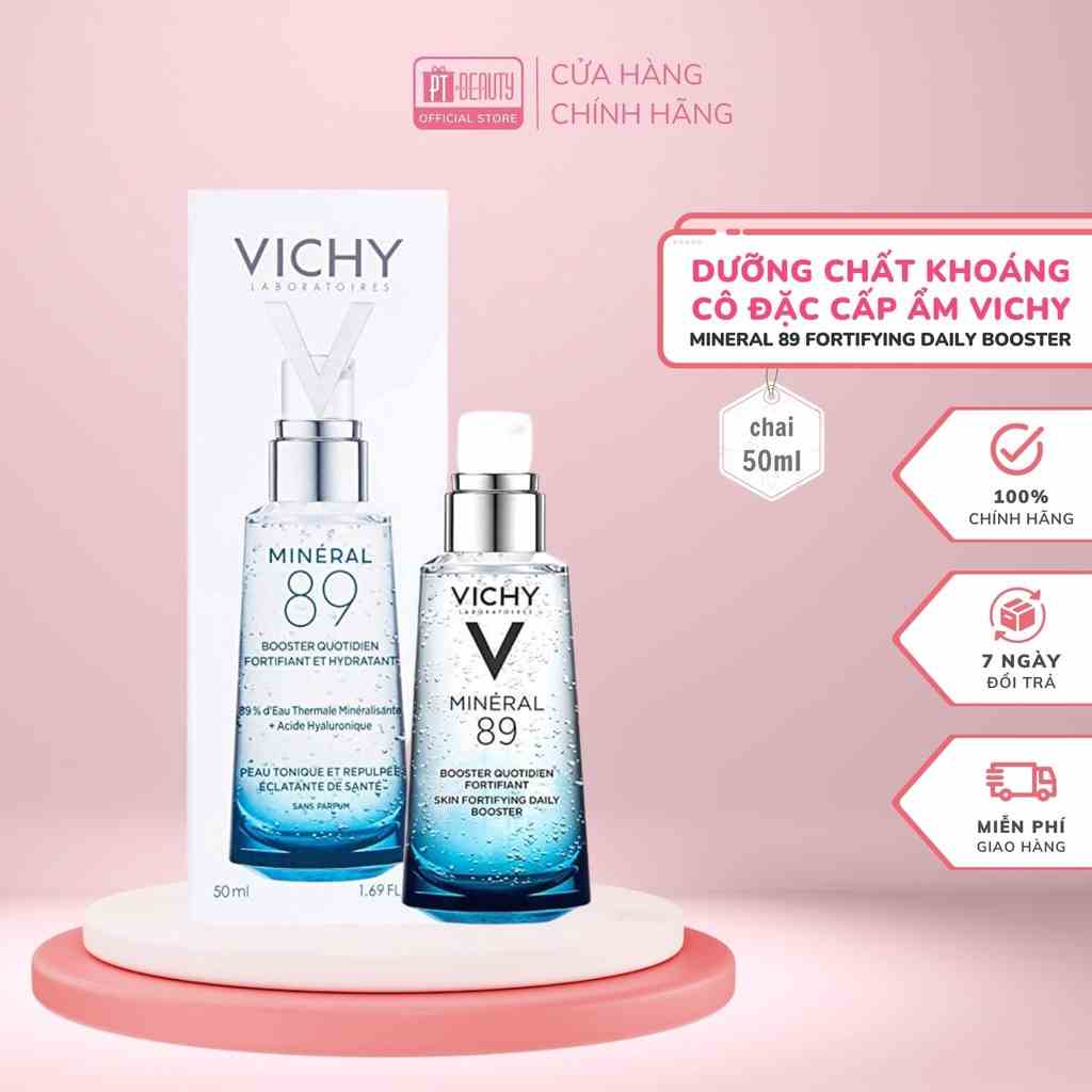 [Mã BMLTB200 giảm đến 100K đơn 499K] Tinh Chất Khoáng Cô Đặc VICHY Mineral 89 Fortifying Daily Booster 50ml