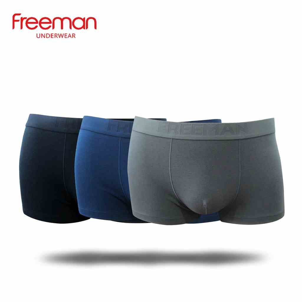 [Mã BMLTA35 giảm đến 35K đơn 99K] Quần lót nam cotton boxer Freeman [Combo 3] BO501