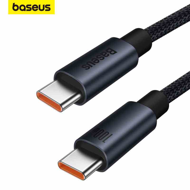 Cáp sạc nhanh Baseus PD 100W USB-C sang Type-C thích hợp cho Xiaomi Samsung MacBook iPad