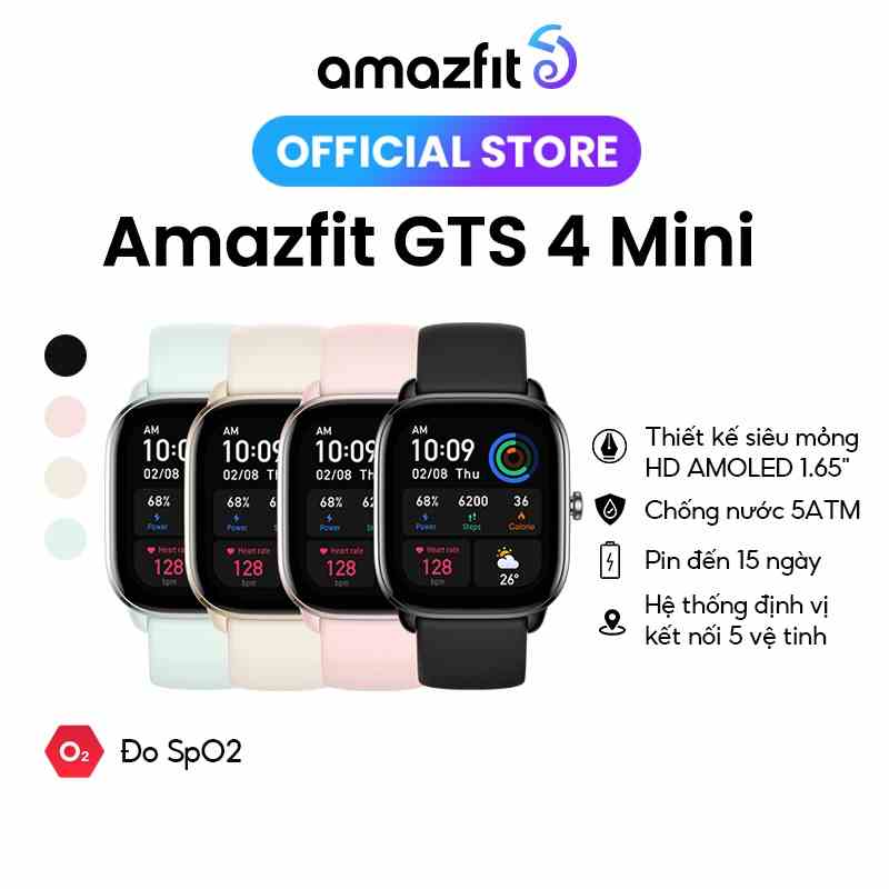 Đồng Hồ Thông Minh Cao Cấp Amazfit GTS 4 MINI - Hàng Chính Hãng - Bảo hành 12 tháng