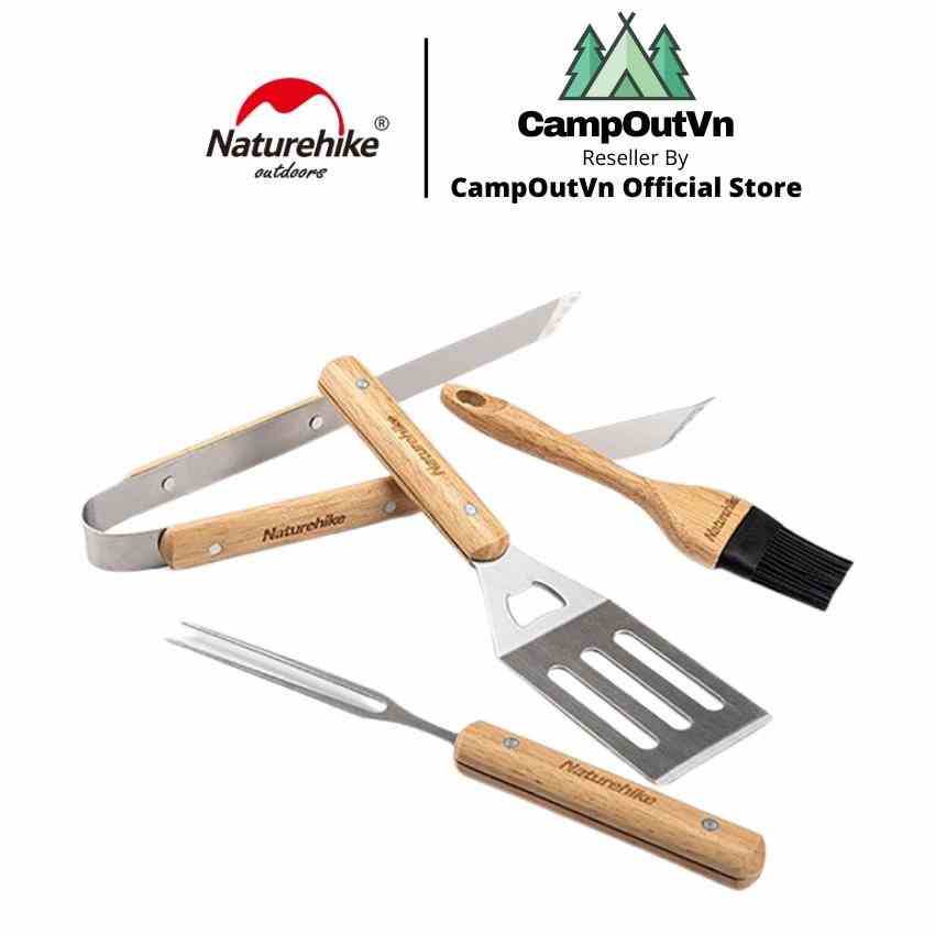 Bộ dụng cụ nướng 4in1 Glamping NatureHike campoutvn NH20SK007 A269