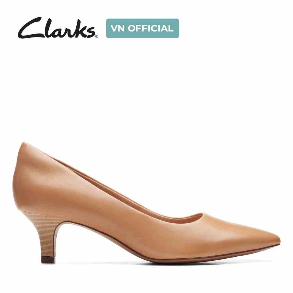 [Mã BMLTA35 giảm đến 35K đơn 99K] Giày Cao Gót 4.5cm Da Nữ Clarks Shondrah Jade màu Light Tan