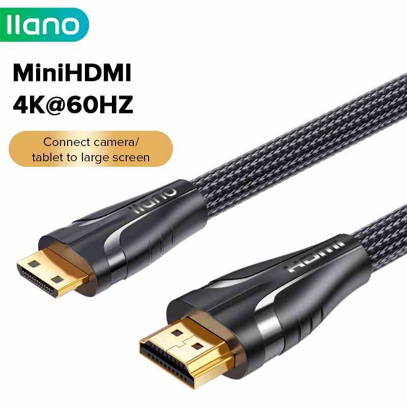 Cáp chuyển đổi LLANO 2M chuyển đổi llano mini HDMI sang HDMI 2.0/ 1080P HD 4K 3D