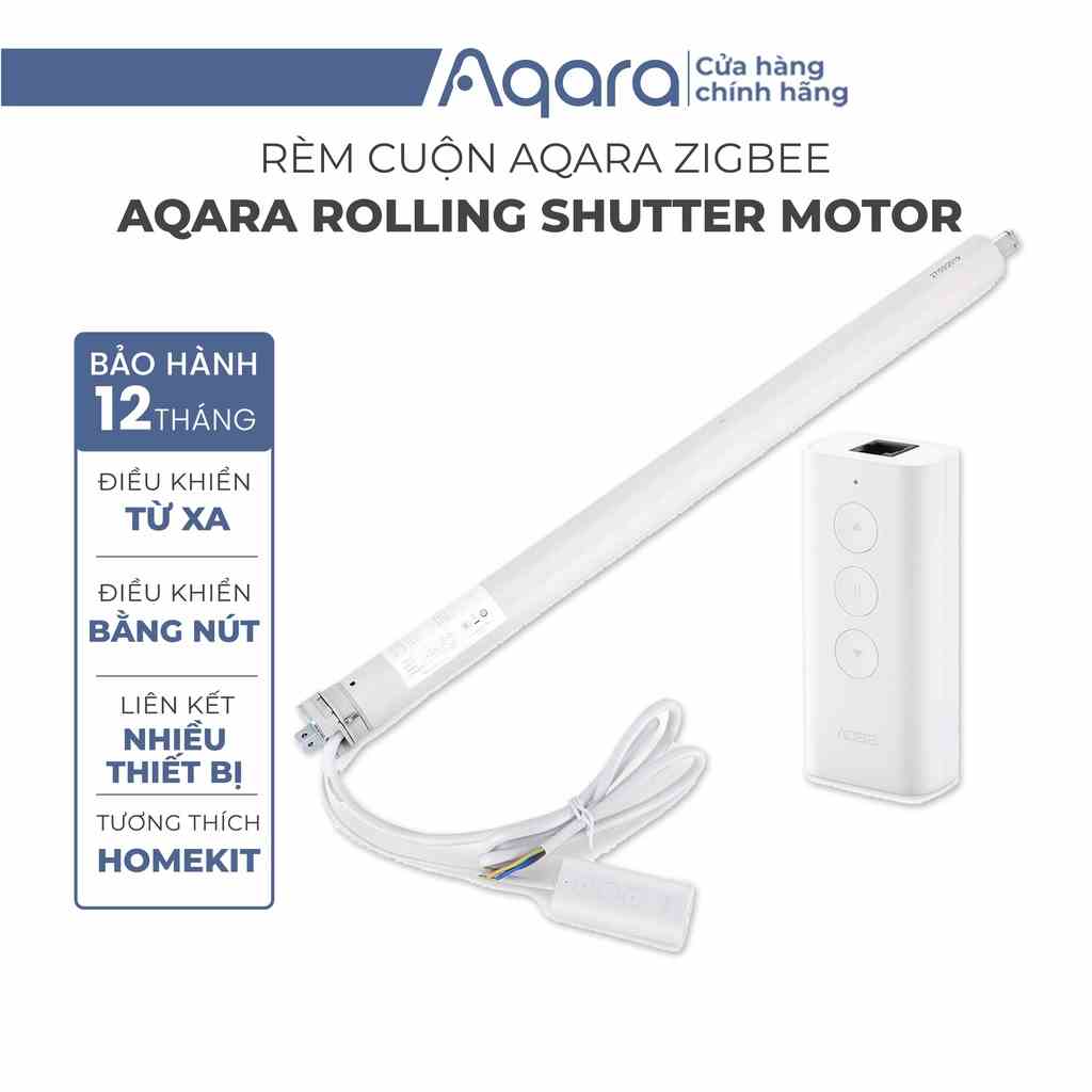 Động cơ rèm cuộn thông minh Aqara Rolling Shutter Motor, Rèm cửa điều khiển từ xa, Phiên bản Zigbee, Tương thích HomeKit