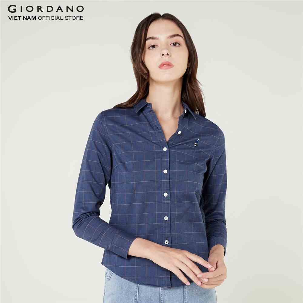 Áo Sơ Mi Nữ Dài Tay Giordano 05340038