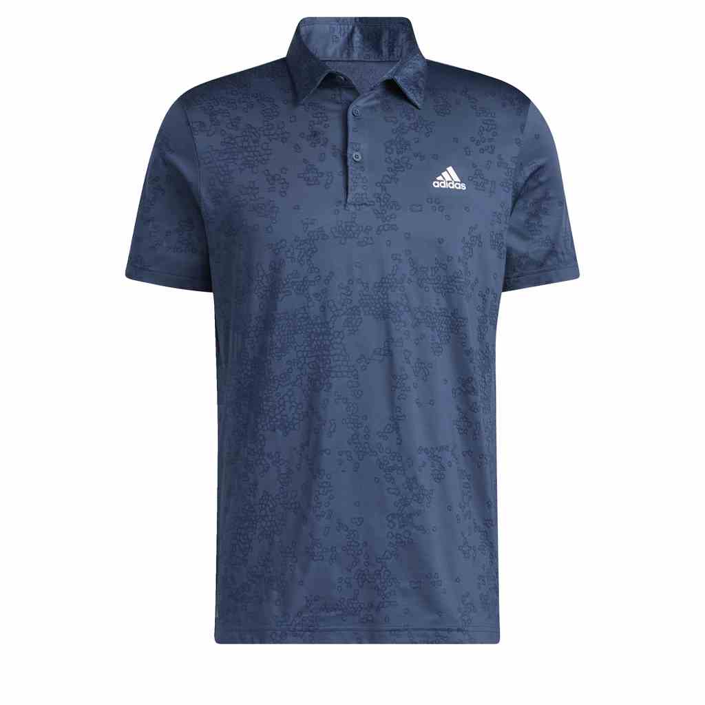 adidas Đánh gôn Áo Polo Jacquard Nam Màu xanh da trời HF6617