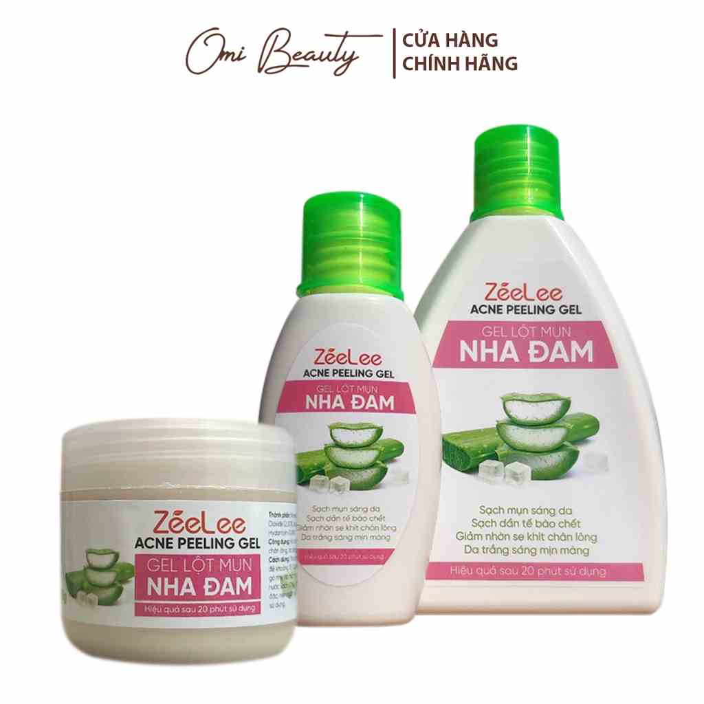 [Mã BMLTA35 giảm đến 35K đơn 99K] Gel Lột Mụn Nha Đam ZeeLee Sạch Mụn Thải Độc Sáng Da Mịn Màng (35g,60g,200g)