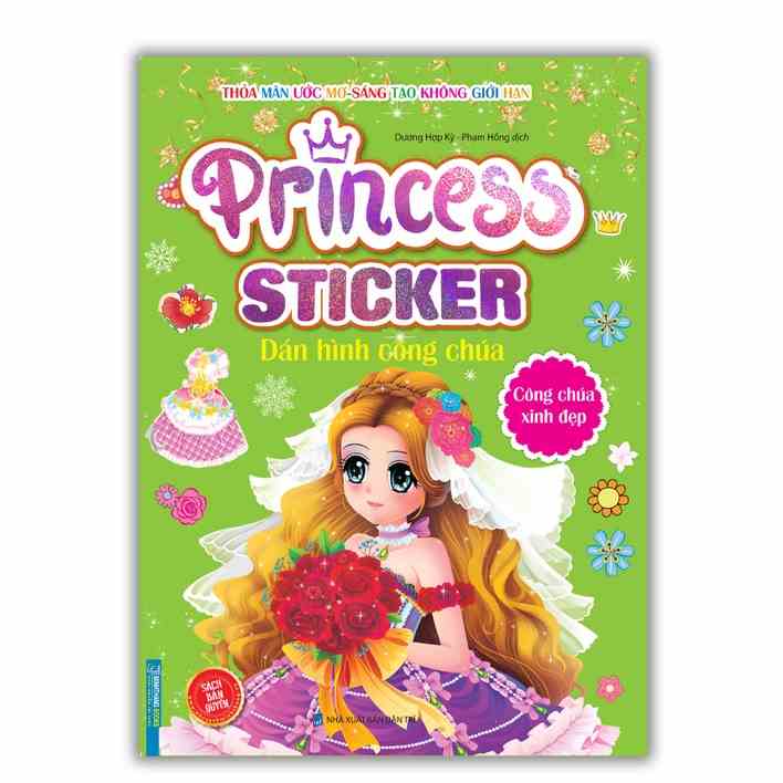 [Mã BMLTB35 giảm đến 35K đơn 99K] Sách - Princess sticker - Dán hình công chúa - Công chúa xinh đẹp