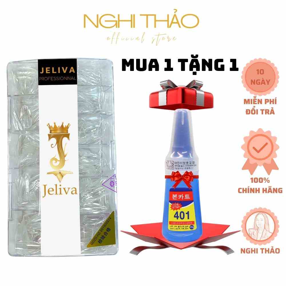 Móng úp tay Jeliva hộp 500 móng NGHI THẢO