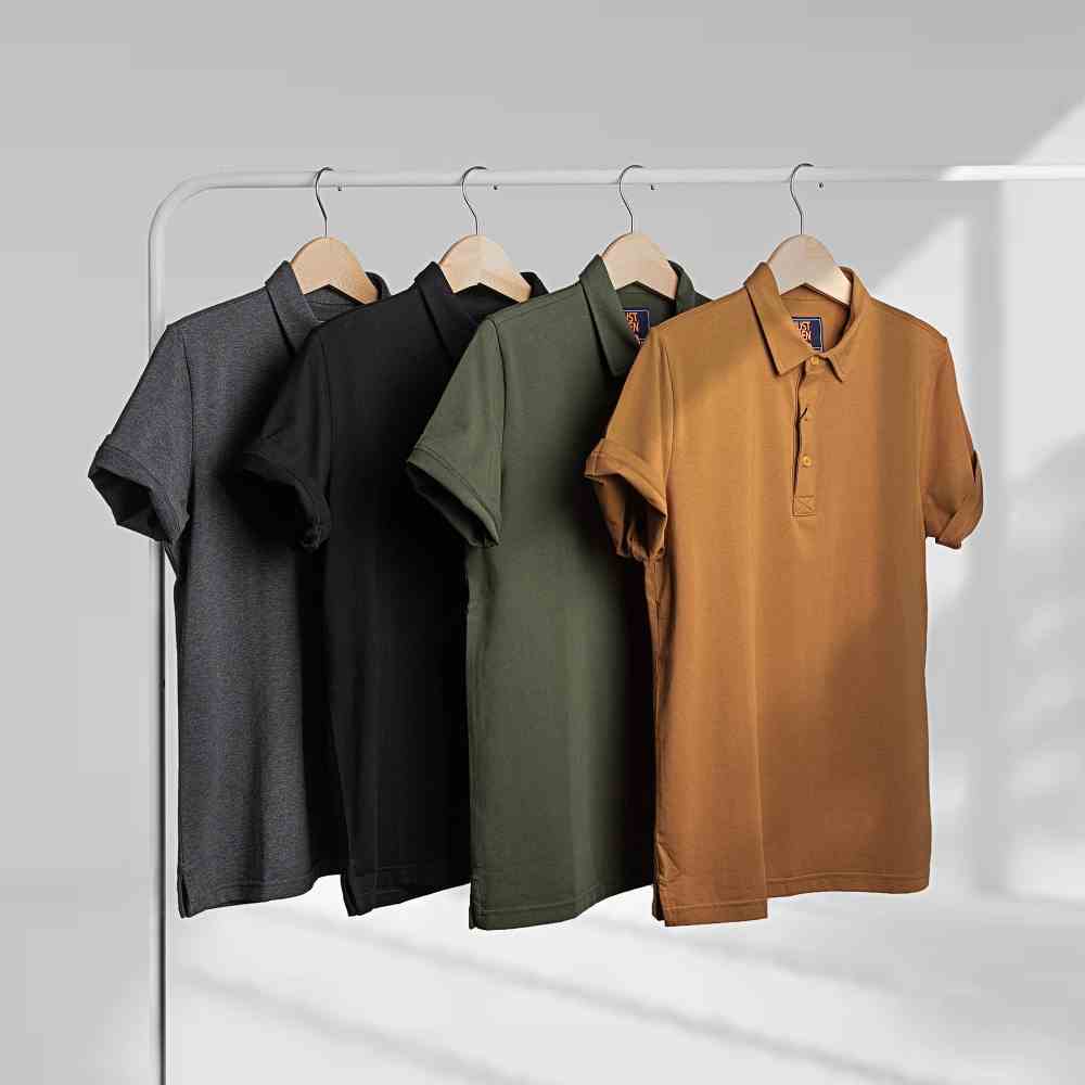 [Mã BMLTB35 giảm đến 35K đơn 99K] Áo Thun Polo Just Men Basic, Chất Cotton 230055