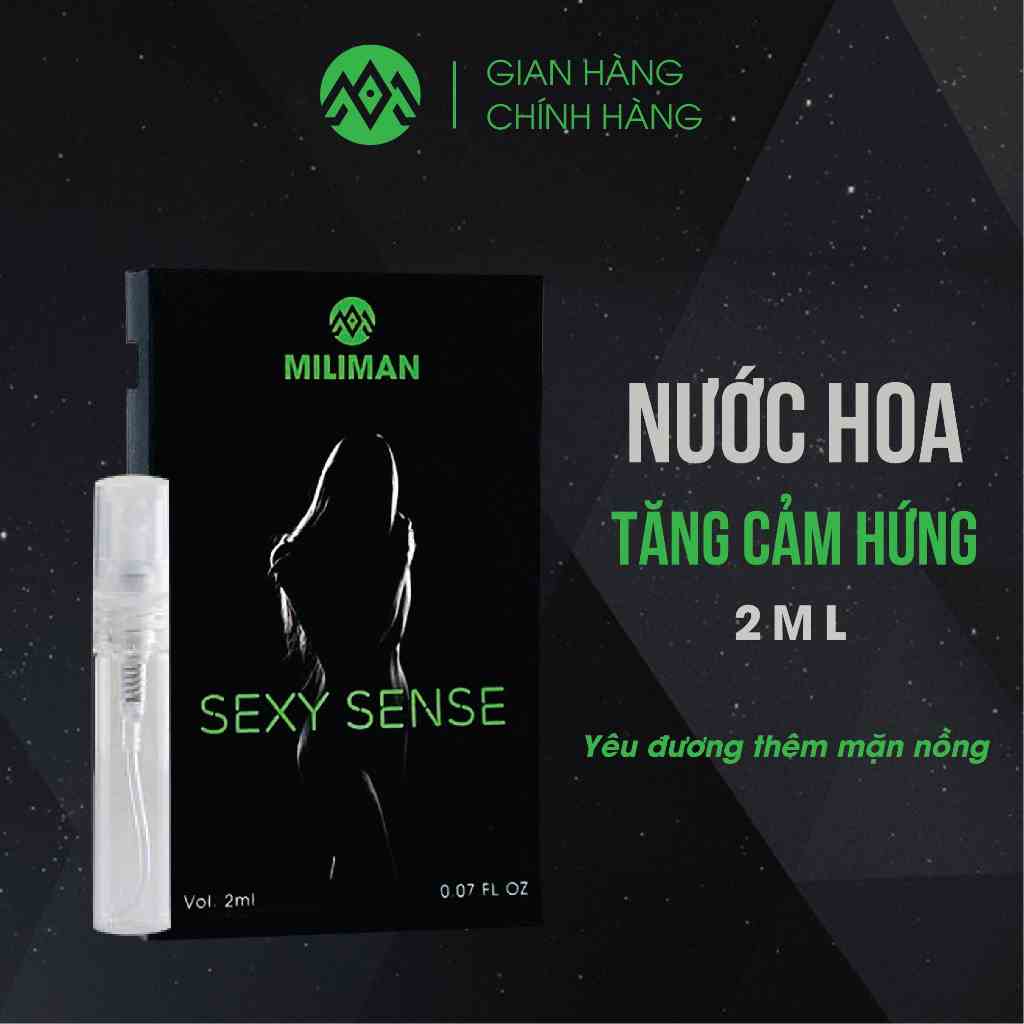 Nước Hoa Nam Tăng Cảm Hứng Yêu Đương Sexy Sense MILIMAN 2ml