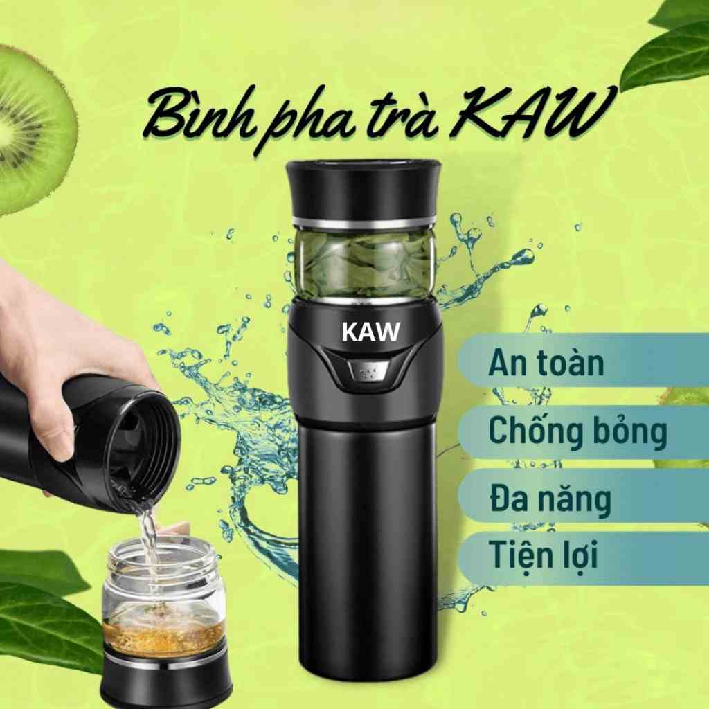 Bình pha trà giữ nhiệt,Bình pha trà Edish ( Kaw) (450ml) hàng chính hãng