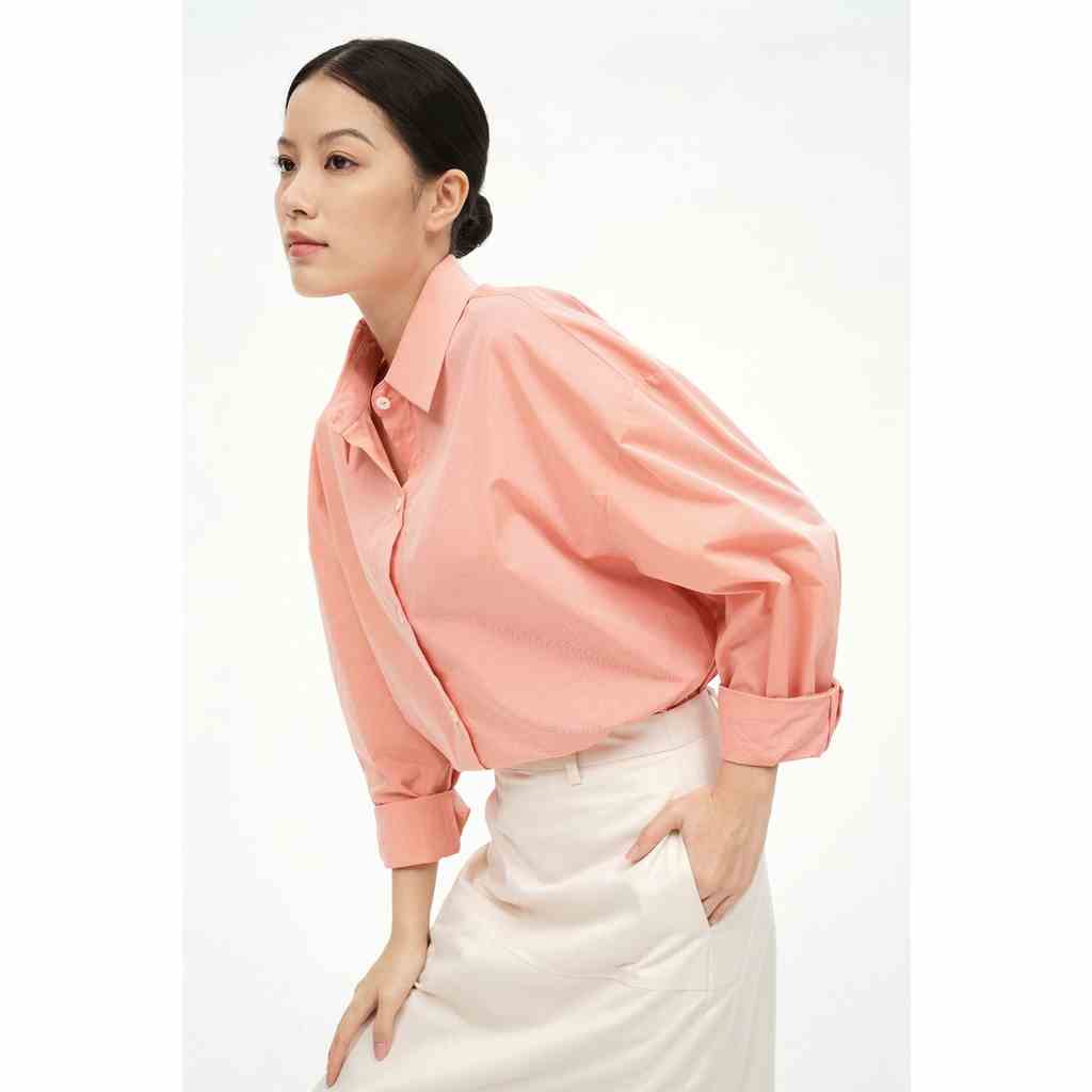 Nosbyn - Áo Sơ Mi Tay Dài Xếp Li Sau - Pleated Back Shirt