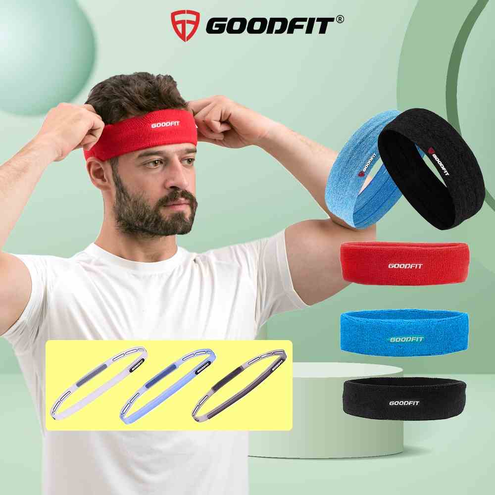 Băng đô thể thao headband goodfit co giãn 4 chiều, thấm hút mồ hôi