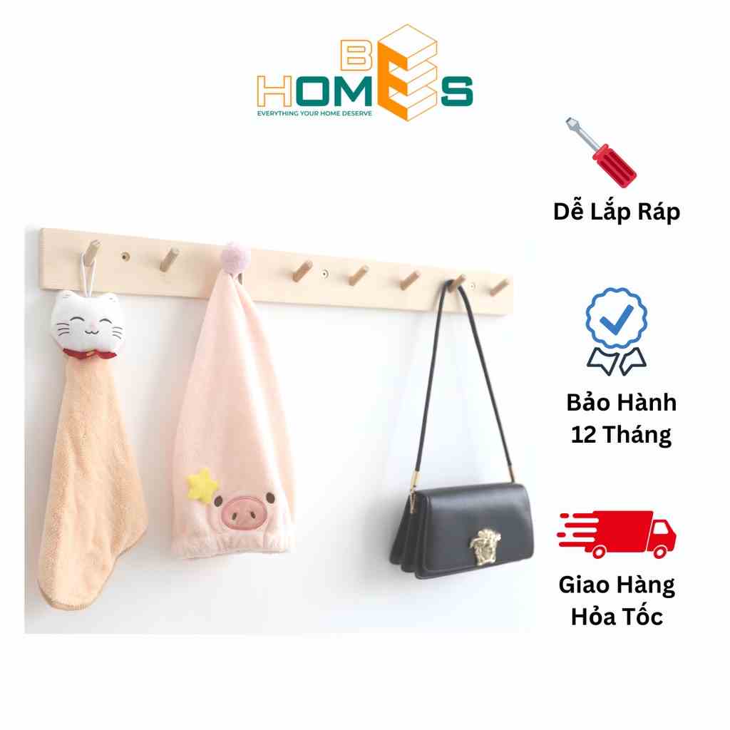 [Mã BMLTB35 giảm đến 35K đơn 99K] Móc Treo Quần áo Behomes 6-8 móc