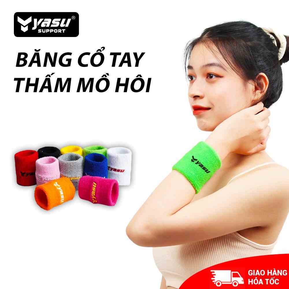 Băng cổ tay thấm mồ hôi thoáng khí phù hợp chơi thể thao gym, bóng bàn...Yasu 0235( 1 chiếc)