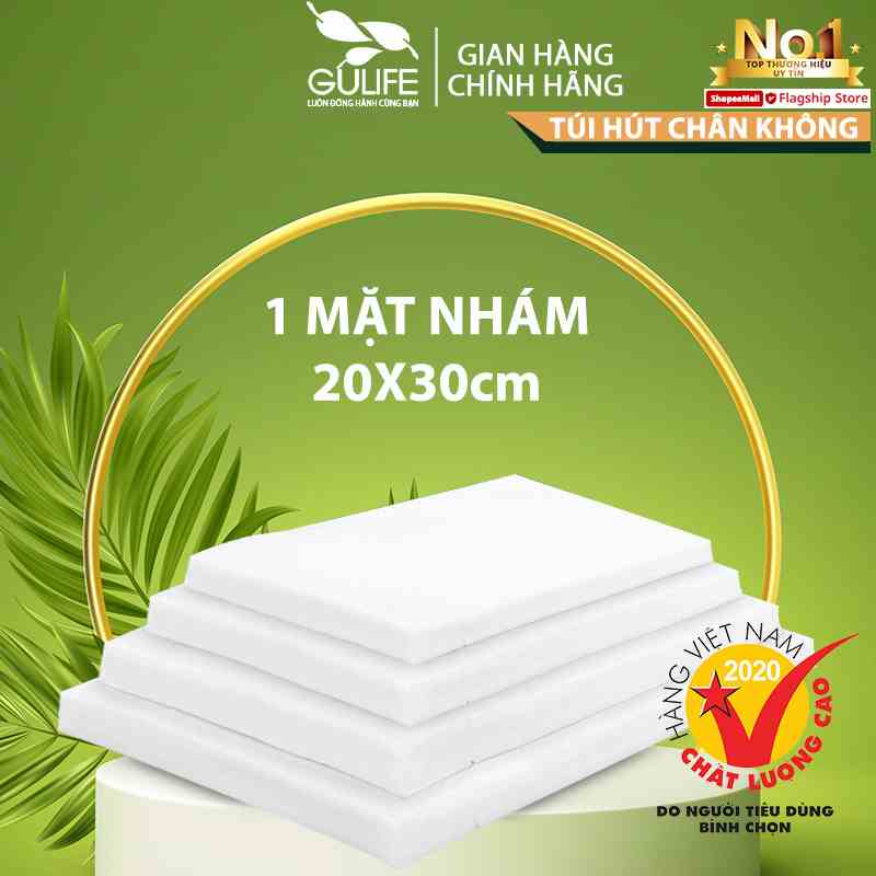 Set 100 Túi hút chân không thực phẩm 1 mặt nhám GULIFE-THCK99, có thể dùng trong lò vi sóng, bỏ tủ lạnh nhiệt độ -20ºC