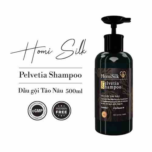 [Mã BMLTB35 giảm đến 35K đơn 99K] Dầu Gội Tảo Nâu- Pelvetia Shampoo- Sạch Gàu-Giảm Rụng Tóc Homisilk- 500ML