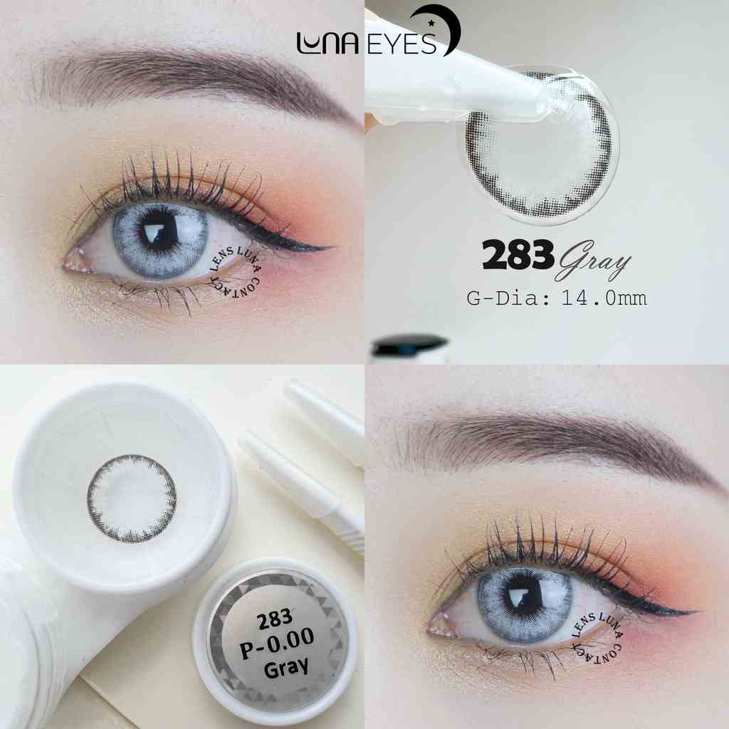 Kính áp tròng LUNA EYES 283 GRAY - Lens size nhỏ