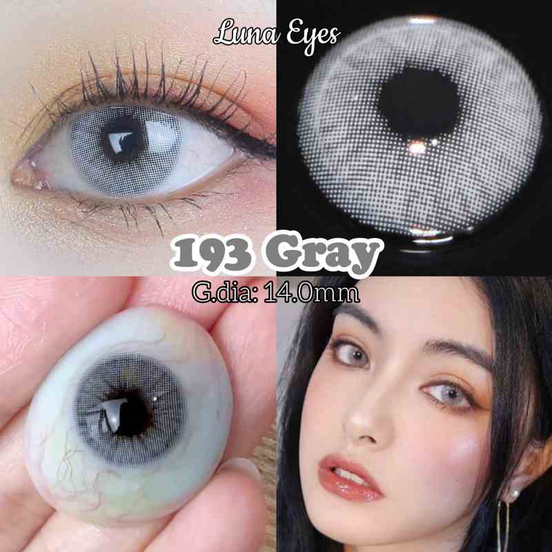 Kính áp tròng LUNA EYES 193 GRAY - Lens size nhỏ