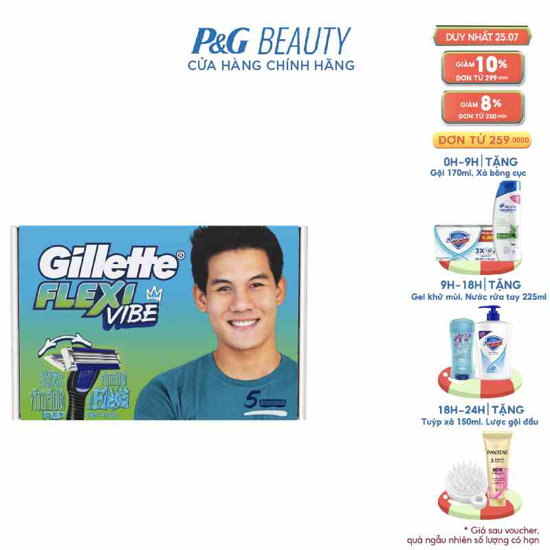 Hộp 5 Đầu Dao Cạo Thay Thế GILLETTE Flexi Vibe