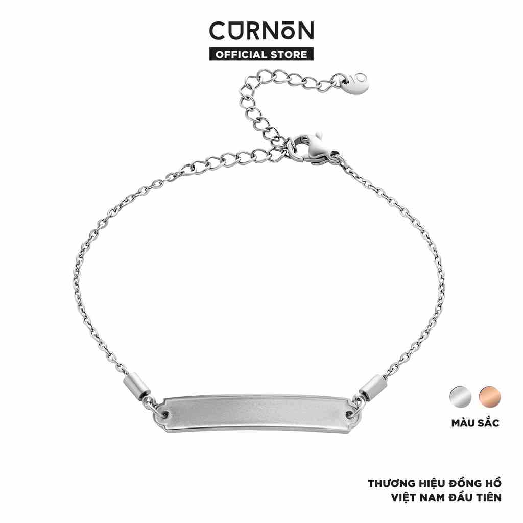 Vòng Tay Nữ Curnon Talia Bracelet  - Trang Sức Phụ Kiện Đeo Tay Thời Trang-Thiết Kế Basic cá tính điểm nhấn mặt chữ nhật