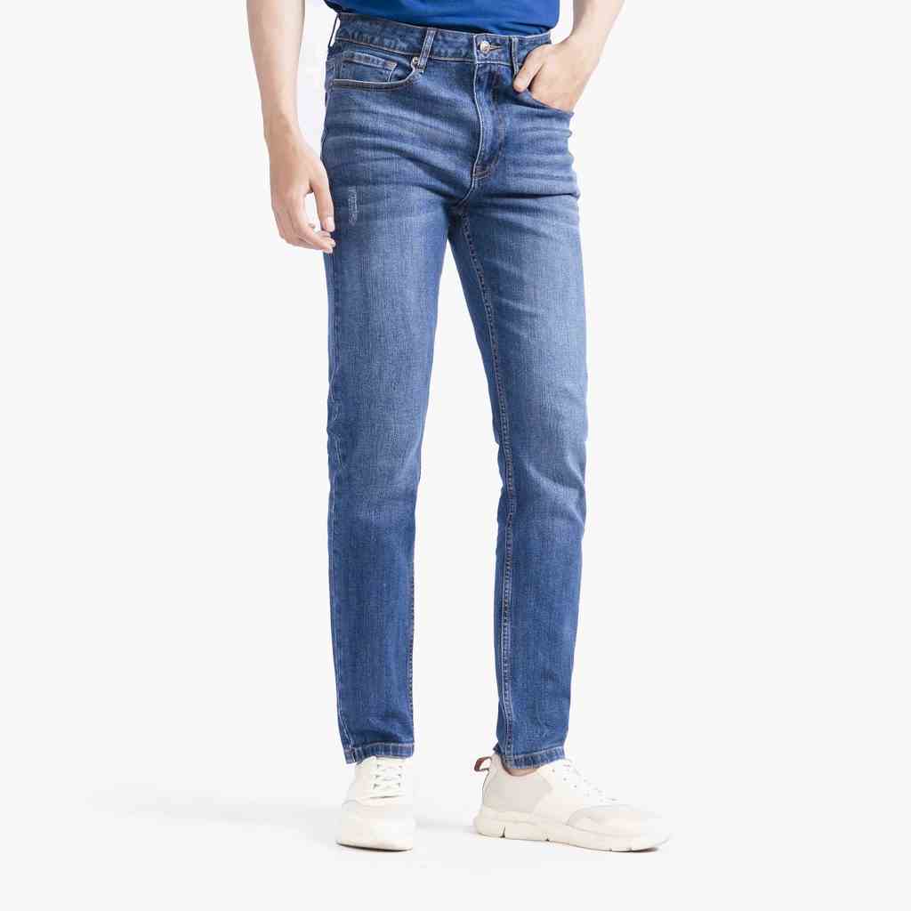 Quần jeans nam ARISTINO phom dáng Slim fit ôm, màu sắc trung tính, linh hoạt khi kết hợp trang phục - AJN03402