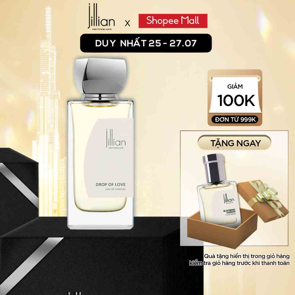 Nước hoa Jillian Nữ DROP OF LOVE 50ml - cổ điển, sang trọng, quyến rũ