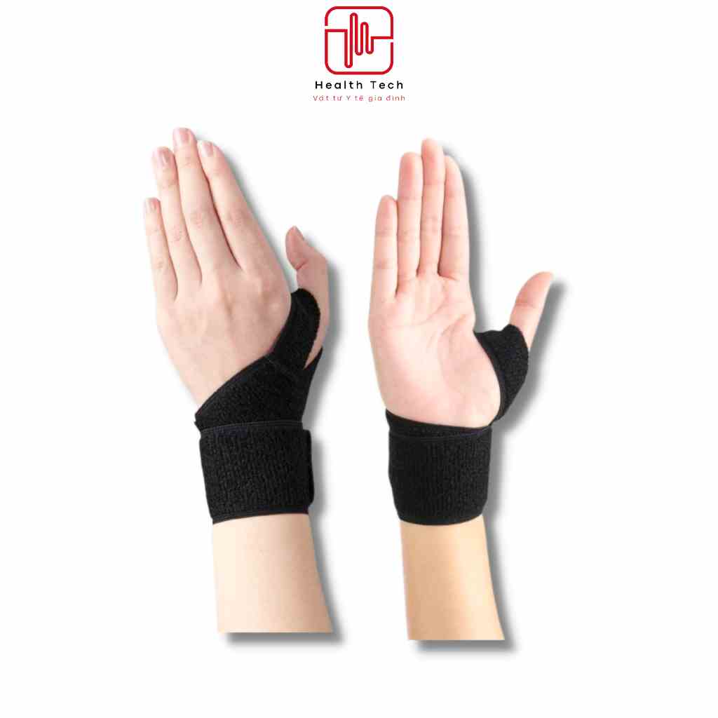 Đai cố định cổ tay Bonbone Wrist Bandage Freesize chất liệu đàn hồi, phù hợp cho người chơi thể thao - Healthtech